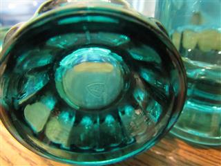 VTG BLUE GLASS ART GLASS COLLECTION - LOT OF 12 PCS
